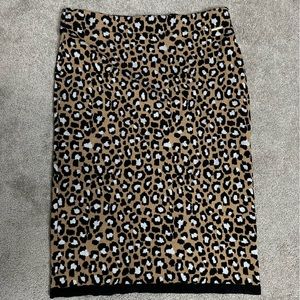 Michael Kors Cheetah Print Pencil Skirt  Size XL